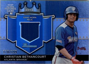 2012 Bowman Draft Future's Game Relics Baseball Card #CB Christian Bethancourt