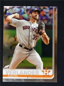 2019 Topps Chrome Base #28 Justin Verlander