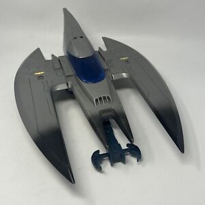 Vintage BATPLANE Silver Guardian of Gotham City Edition Batman 2001 Bat-Plane