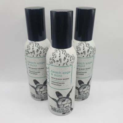 BATH & BODY WORKS BATH AND BODY WORKS BEACH SAGE & MINT ROOM SPRAY 1.5 FL OZ (3)