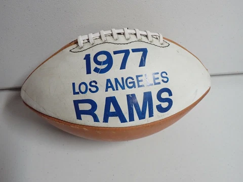 Vintage 1977 Los Angeles Rams Wilson Leather Football Cover
