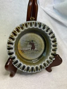 RARE Vintage Wade Porcelain Irish Ashtray with Hunting Scene - Picture 1 of 7