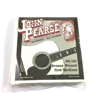 John Pearse Guitar Strings Acoustic New Medium #310NM Bronze Wound - Picture 1 of 5