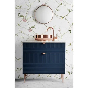 Minimalist floral Delicate flowers removable wallpaper Nursery wall mural Baby - Picture 1 of 10