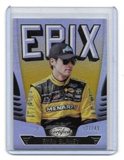 2018 Panini Certified Racing NASCAR Epix GOLD Ryan Blaney 37/49 $$$