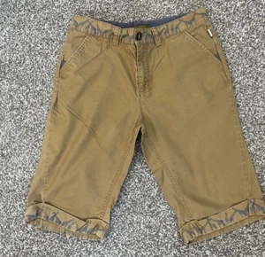 TED BAKER CHINO Shorts - Age 14 years sand with blue giraffe print detail - Picture 1 of 8