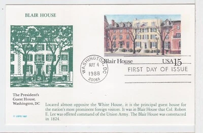 TurtlesTradingPost- Blair House 1988 #UX121 FDC- KMC Venture Cachet - Image 1 of 2