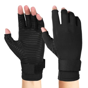 Anti Arthritis Gloves Hand Support Pain Relief Copper Finger Compression · .c .f - Picture 1 of 14