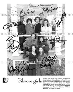Elenco de The GILMORE GIRLS Lauren Graham y Alexis Bledel + Autógrafo Firmado RP Foto - Imagen 1 de 1
