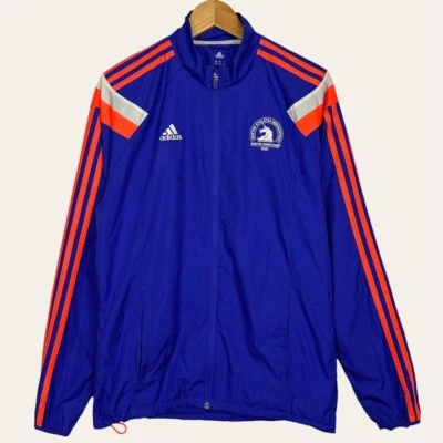 Adidas 2015 Boston Marathon Anthem Men's Jacket Style S87656 Size S MSRP $110 - Image 1 of 4