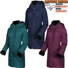 Womens Padded Jacket Outdoor Work Coat Quilted Parka Puffer Hoodie Patchoul