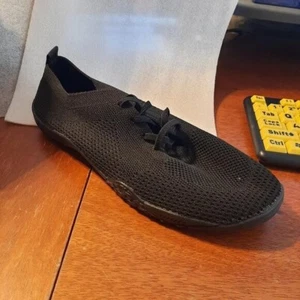 ¡NUEVO! Zapatilla deportiva transpirable WMN parte inferior plana parte inferior baja negra talla US11-11.5/EU42 - Imagen 1 de 5