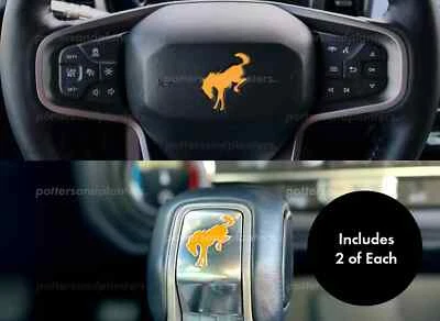 Juego de calcomanías de volante y palanca de cambios para Bronco 21 2022 2023 2024 2025 Foto 1 de 4