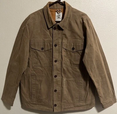 Jaqueta feminina Timberland estilo militar xadrez XL casaco de cera J1540 - Imagem 1 de 4