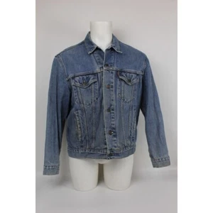 Mens Vintage Levis 501 Denim Jacket Size Large Light Blue Article - Picture 1 of 13
