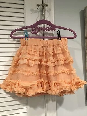 NWT GAP KIDS RUFFLE TUTU WATERCOLORS LINE SMALL 6-7 6 7 GIRLS SKIRT EASTER LINE  - Image 1 of 3