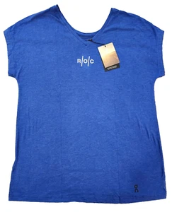 On™Cloud Women's MEDIUM R.O.C. Run On Clouds T-Shirt in Indigo - $60 - Picture 1 of 6