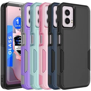 For Motorola Moto G Power 5G 2025 2024 2023 Case Rugged Cover + Screen Protector - Picture 1 of 56