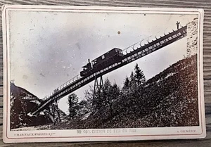 Photo ancienne CHEMIN DE FER DU RIGHI 16x11 cm: N° 464 Charnaux à Geneve - Imagen 1 de 2