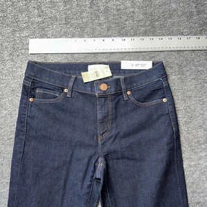 Jeans da donna loft taglia 4P moderni skinny lavaggio scuro elasticizzati a metà altezza - Foto 1 di 6