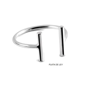 ANILLO STICKS PLATA de 1ª LEY 925. Anillo ajustable. Nuevo. Moda Estuche. - Bild 1 von 2
