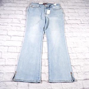 NWT Judy Blue Boot Cut Mid Rise Light Wash Womens Blue Jeans 16W - Picture 1 of 15