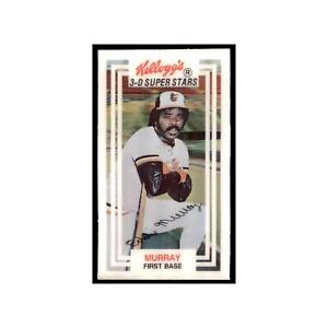 1983 Kellogg's 3-D Super Stars Xograph Eddie Murray Baseball Cards #11