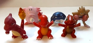 Pokemon Lot of 6 Figures Characters Hitmonchan Charmeleon Charmander Poliwrath + - Picture 1 of 6