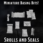 Scrolls and Seals 10 Pack Basing Bits - Resin 3D Printed