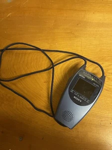 Vintage Sony Watchman FDL-221R Sports Blue Handheld Portable TV FM Radio See Des - Picture 1 of 3
