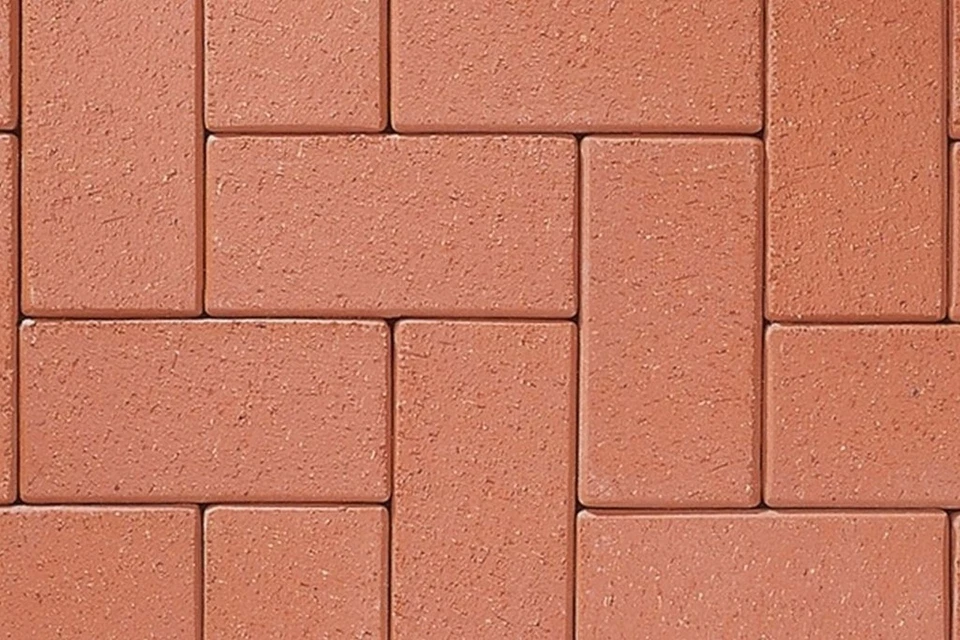 * Pflasterklinker 1.Sorte "AUS TON GEBRANNT" ROT 240x118x52 mm mit Fase - Bild 1 von 1