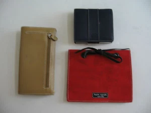 PREOWNED LOT OF A COACH WALLET/KATE SPADE PHOTO ALBUM/ENZO ANGIOLINI WALLET - Picture 1 of 12