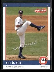 Chattanooga Lookouts Cole St Clair RC 2011 novato ligas menores Dodgers - Imagen 1 de 2