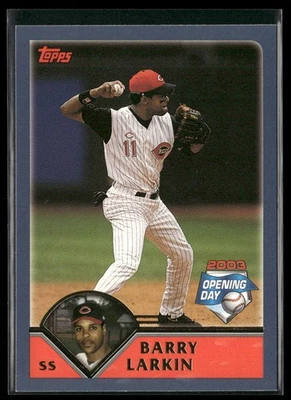 Barry Larkin 2003 Topps Opening Day #43 Cincinnati Reds - Image 1 of 2