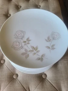 Noritake China- Edenrose, Twelve 10 5/8" Dinner Plates - Picture 1 of 4