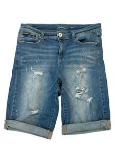 INC Damen Shorts Jeans Bermuda Distressed Medium Wash Regular Fit 10 - Bild 1 von 10