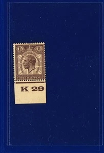 SG436 1929 11/2d púrpura-marrón PUC NCom7 control K29 Perf 2(E) MMH pjzw - Imagen 1 de 3