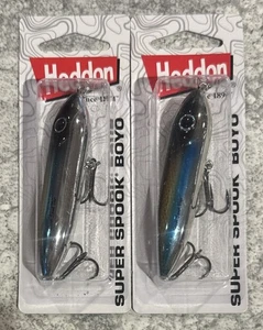 2 paquetes de arenque trasero azul Heddon Super Spook BOYO - Imagen 1 de 1