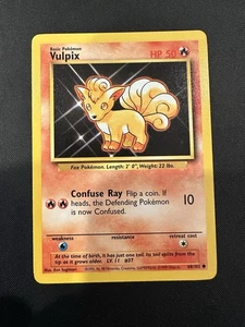 Pokémon TCG Vintage ORIGINAL Base Set Vulpix #68/102 WoTC Near Mint - Imagen 1 de 2