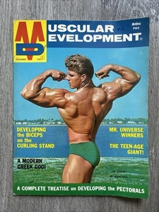 MUSCULAR DEVELOPMENT Bodybuilding Magazine JIM HAISLOP DECEMBER 1967 VOL 4 # 12 - Picture 1 of 23