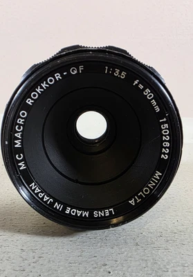 Lente Minolta MC Macro Rokkor-QF 50 mm f3,5 Foto 1 de 4