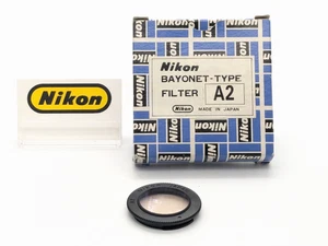 [Unused in Box] Nikon Rear Bayonet Type Filter A2 Amber Filter from Japan - Picture 1 of 6