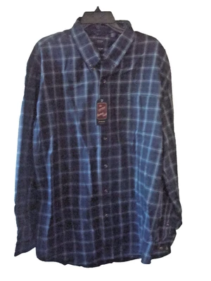 Big Mens Arrow   Button-Front Shirt Size 2 XL Blue Nights NEW - Image 1 of 2