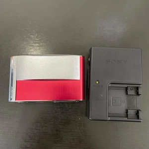 Used SONY Cyber-shot DSC-T5 Compact Digital Camera, Red - Picture 1 of 11
