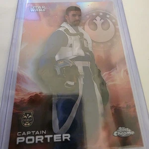 Star Wars Topps Chrome 2025 Captain Porter #20 scheda di debutto rifrattore Ahsoka - Foto 1 di 1