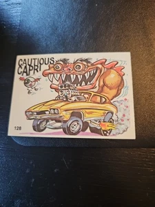 1973 Donruss Pink Fantastic Odd Rods Stickers Series 1 Cautious Capri #128 - Picture 1 of 2