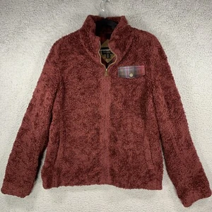 Pendleton Womens Sherpa Fleece Jacket Teddy Coat Zip Up Wool Flannel Line Medium - Picture 1 of 11