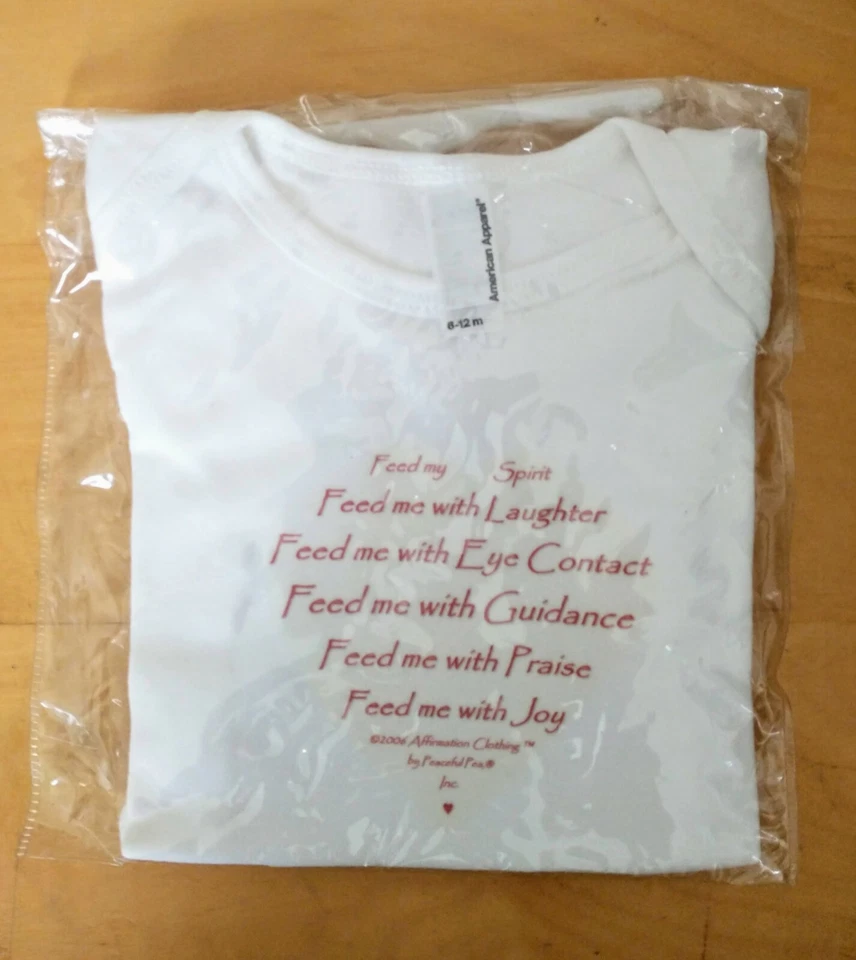 American Apparel Bebé Infantil Una Pieza Talla 6-12 Meses, 100% Algodón - NUEVO EN PAQUETE Foto 1 de 1