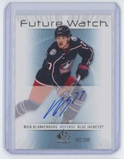 2022-23 Upper Deck SP Authentic Retro Future Watch Nick Blankenburg RC Auto /699