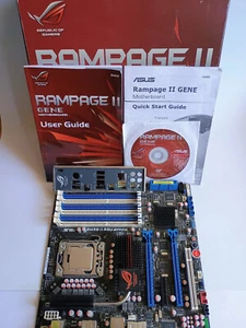 ASUS ROG RAMPAGE II GENE INTEL X58 MAINBOARD 1366 EXTREME TRIPPLE CHANNEL SLI 2 - Bild 1 von 21